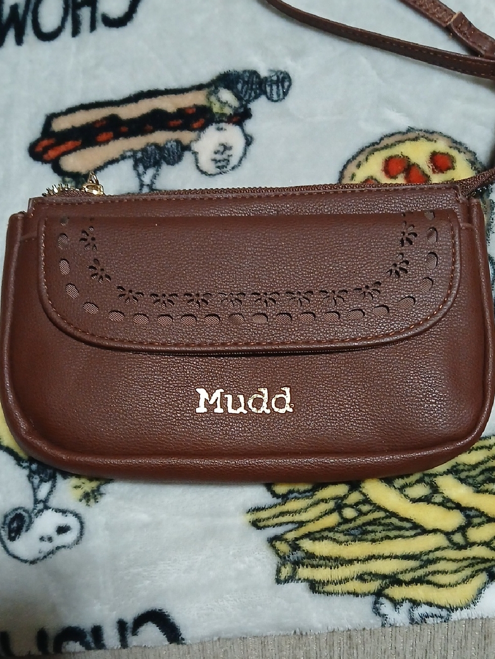 Mudd Chocolate Copper Brown Zip Wristlet